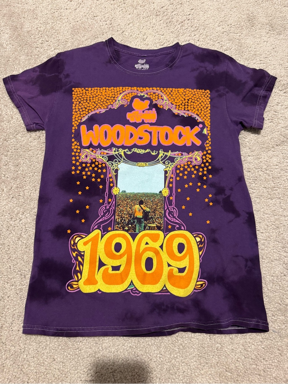 Woodstock 1969 Graphic Tee - Purple